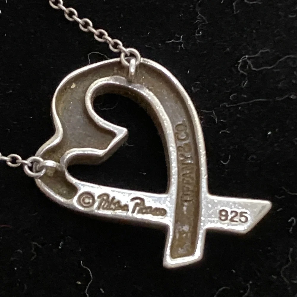 Tiffany & Co. Silver Loving Heart Necklace - Picture 4 of 8